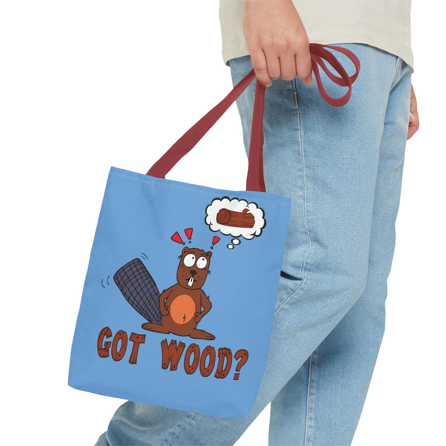 "Got Wood?" Beaver/I Love PNW Tote Bag (Our Original Art)