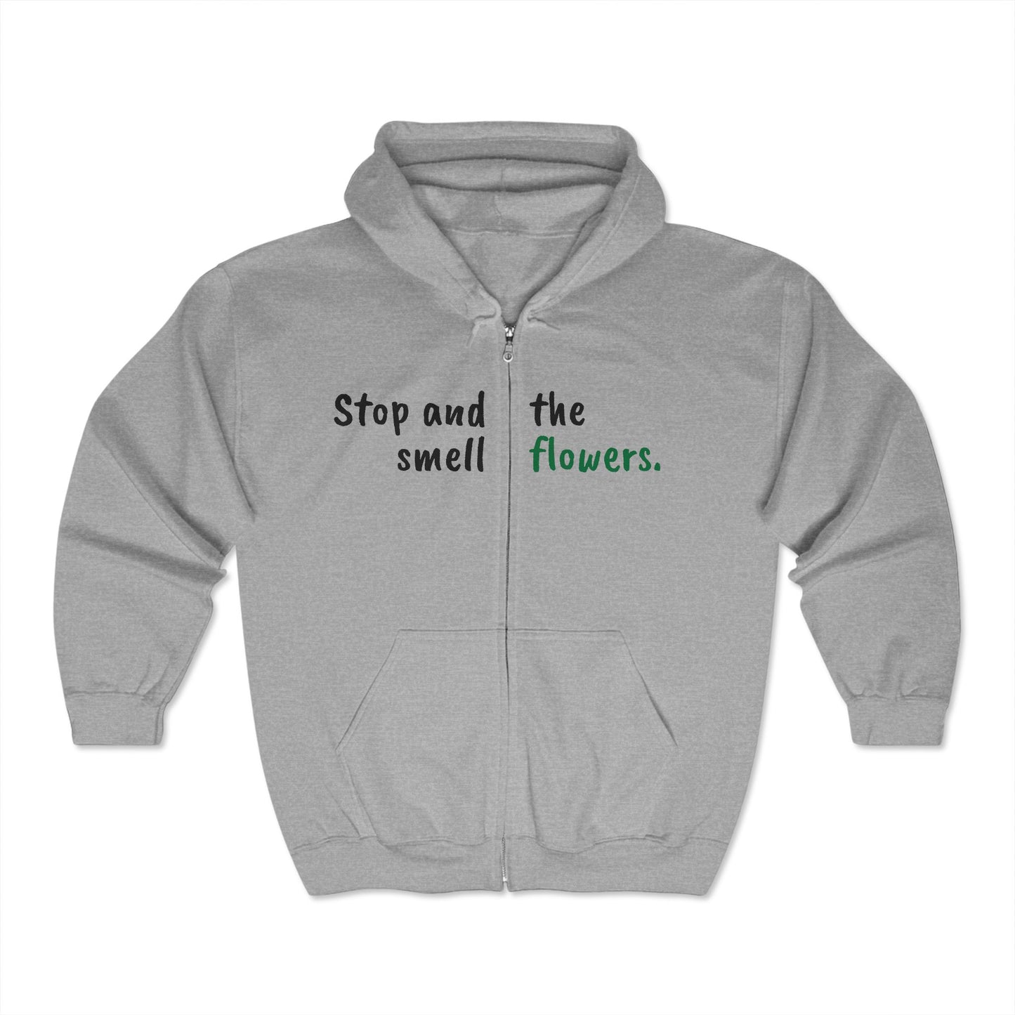 Oregon 420 Pride "Stop and smell the Flowers"-Unisex Zip Hoodie