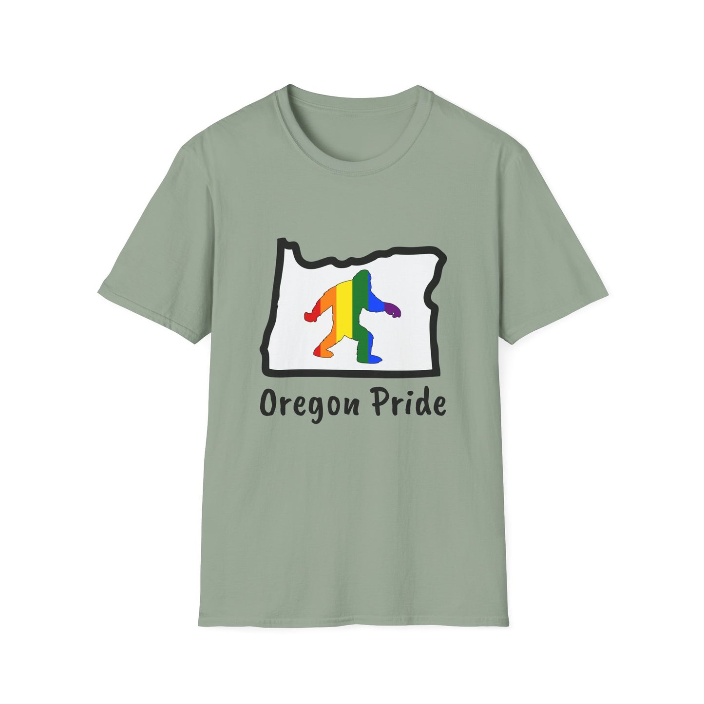 Oregon Pride Tee Shirt (Bigfoot-PNW Pride)
