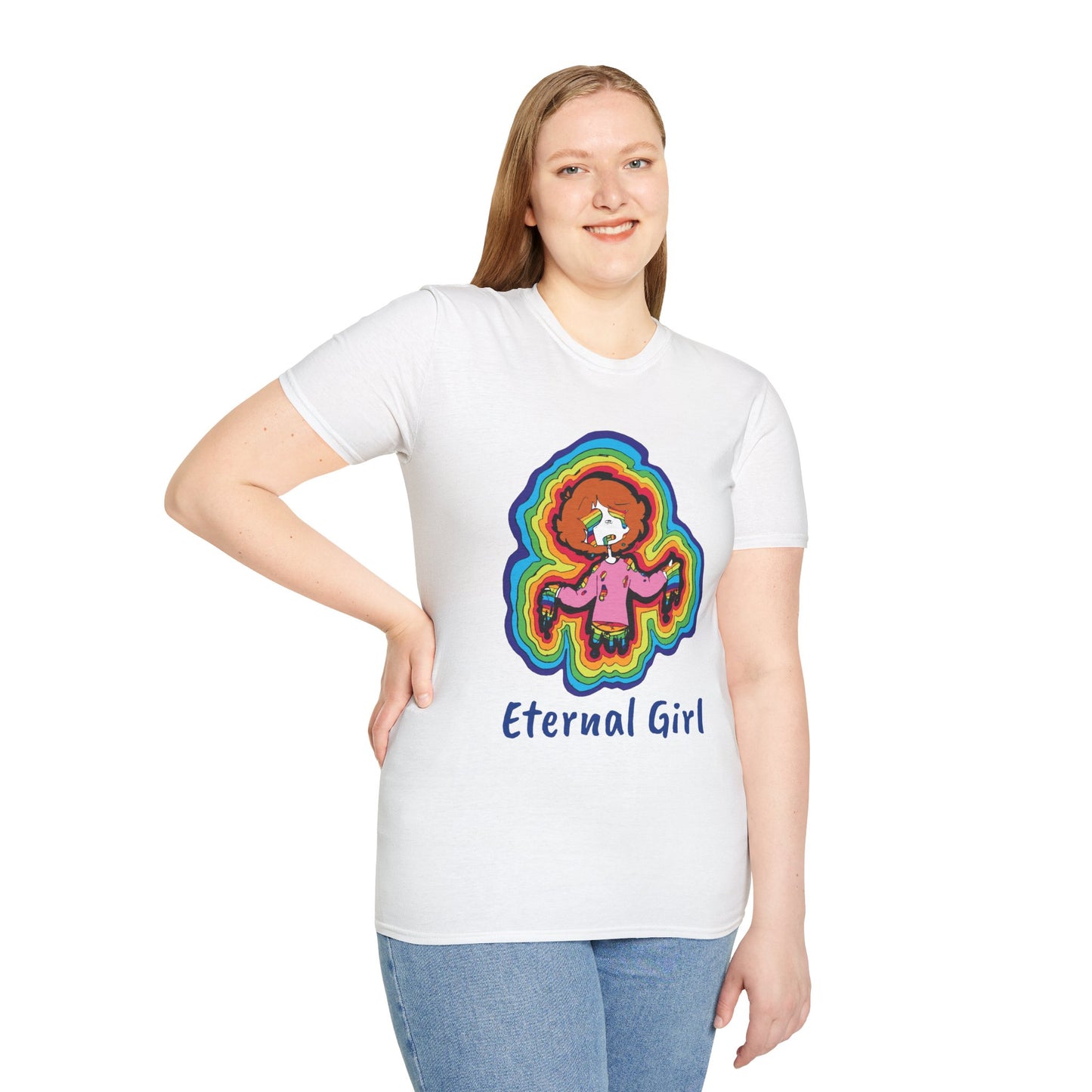 "Eternal Girl" Original Art-Unisex Softstyle T-Shirt