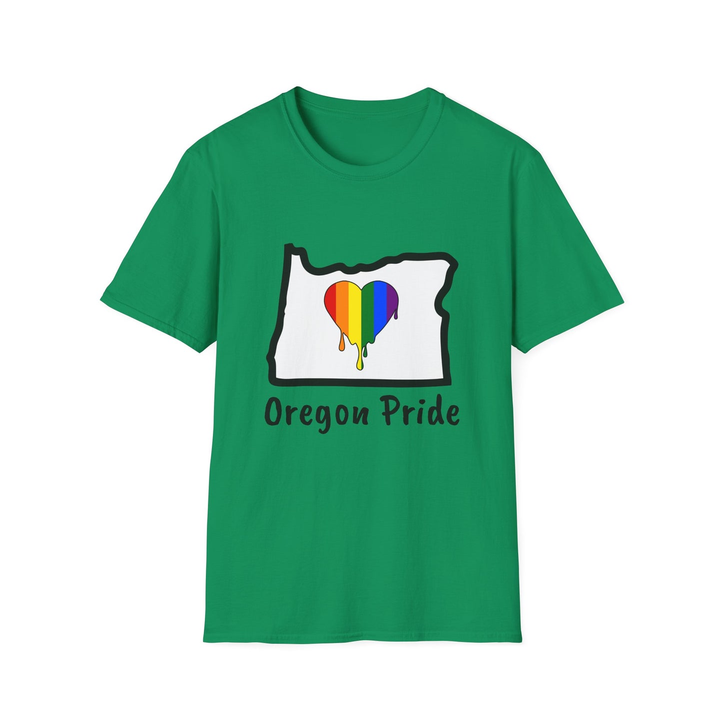Oregon Pride Tee Shirt (Pride Flag)