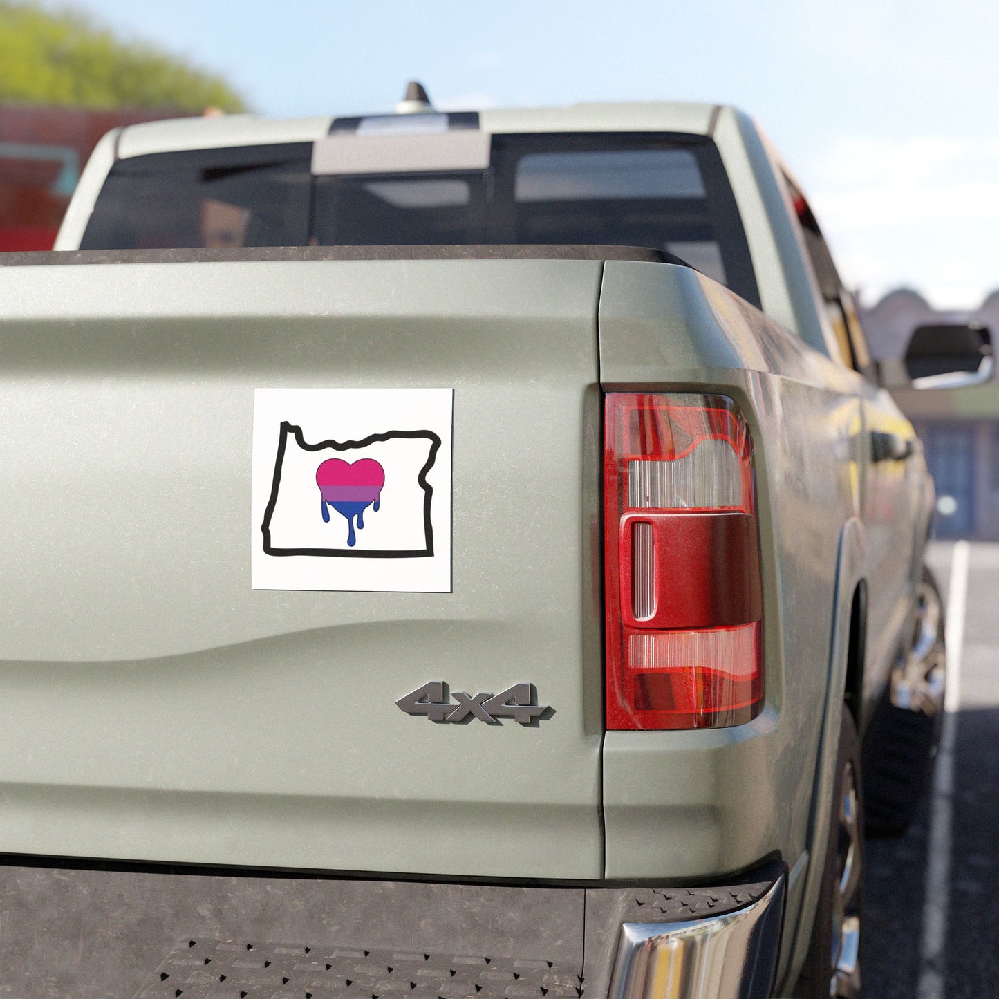 Oregon Pride Bi Flag Car Magnet