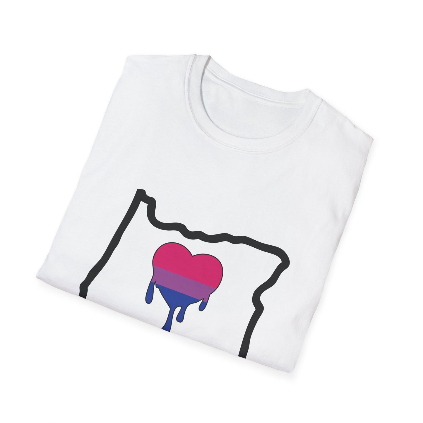 Oregon Pride Tee Shirt (Bi Pride)