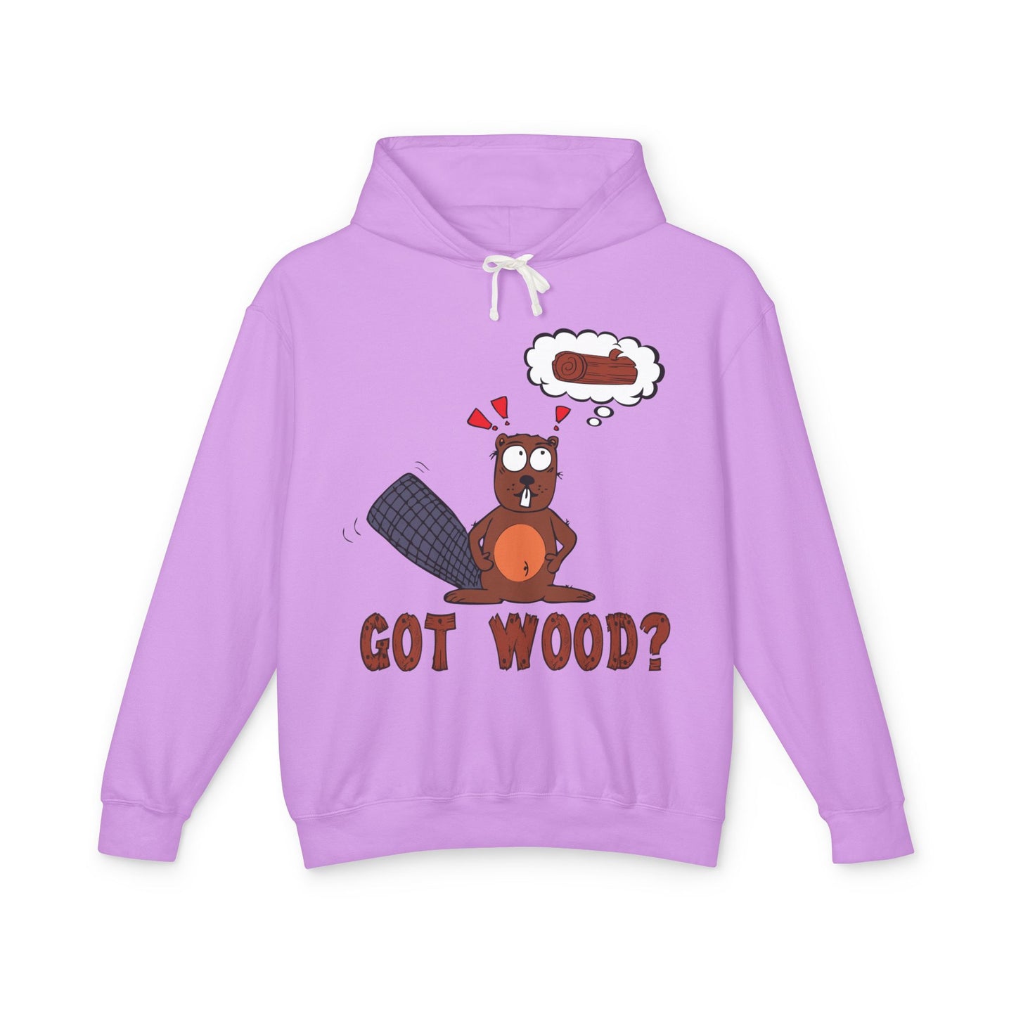 "Got Wood?" Beaver/PNW Unisex Hooded Sweatshirt (Original Art)