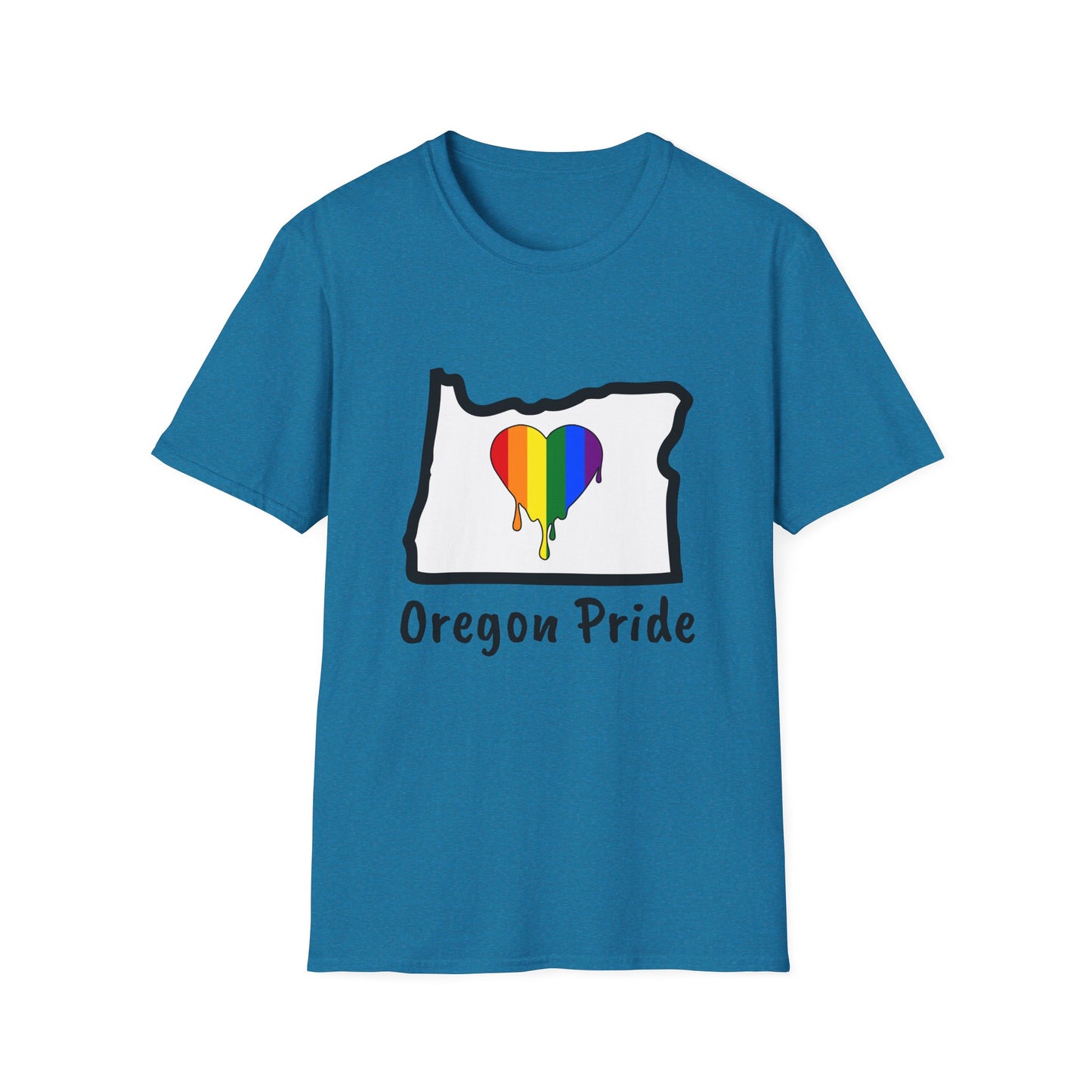 Oregon Pride Tee Shirt (Pride Flag)