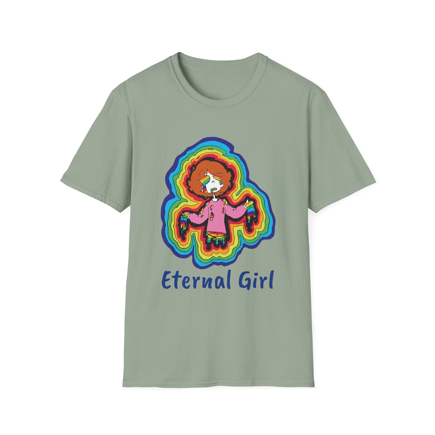 "Eternal Girl" Original Art-Unisex Softstyle T-Shirt