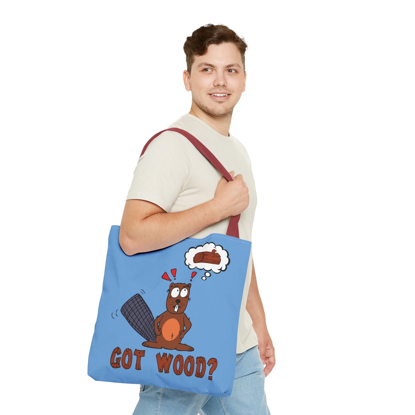"Got Wood?" Beaver/I Love PNW Tote Bag (Our Original Art)