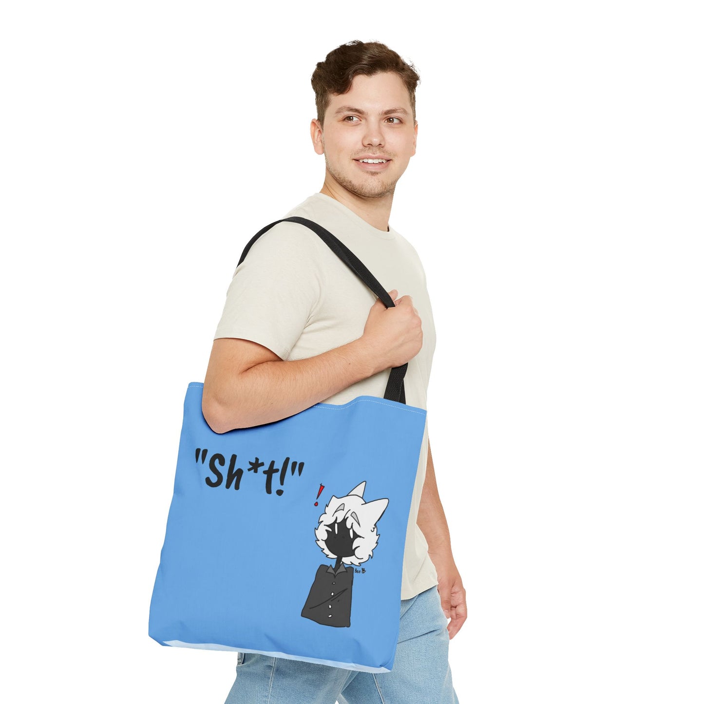 Norman, "Sh*t!"/"Falling" -Original Art-tote bag