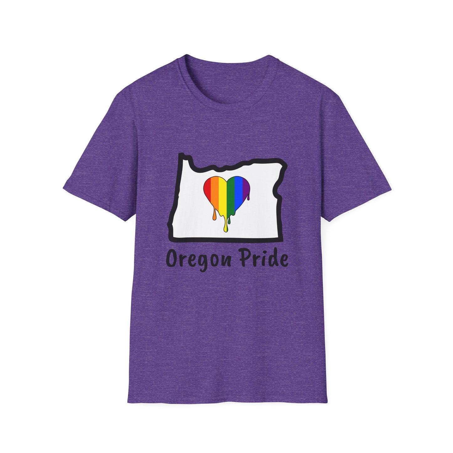 Oregon Pride Tee Shirt (Pride Flag)