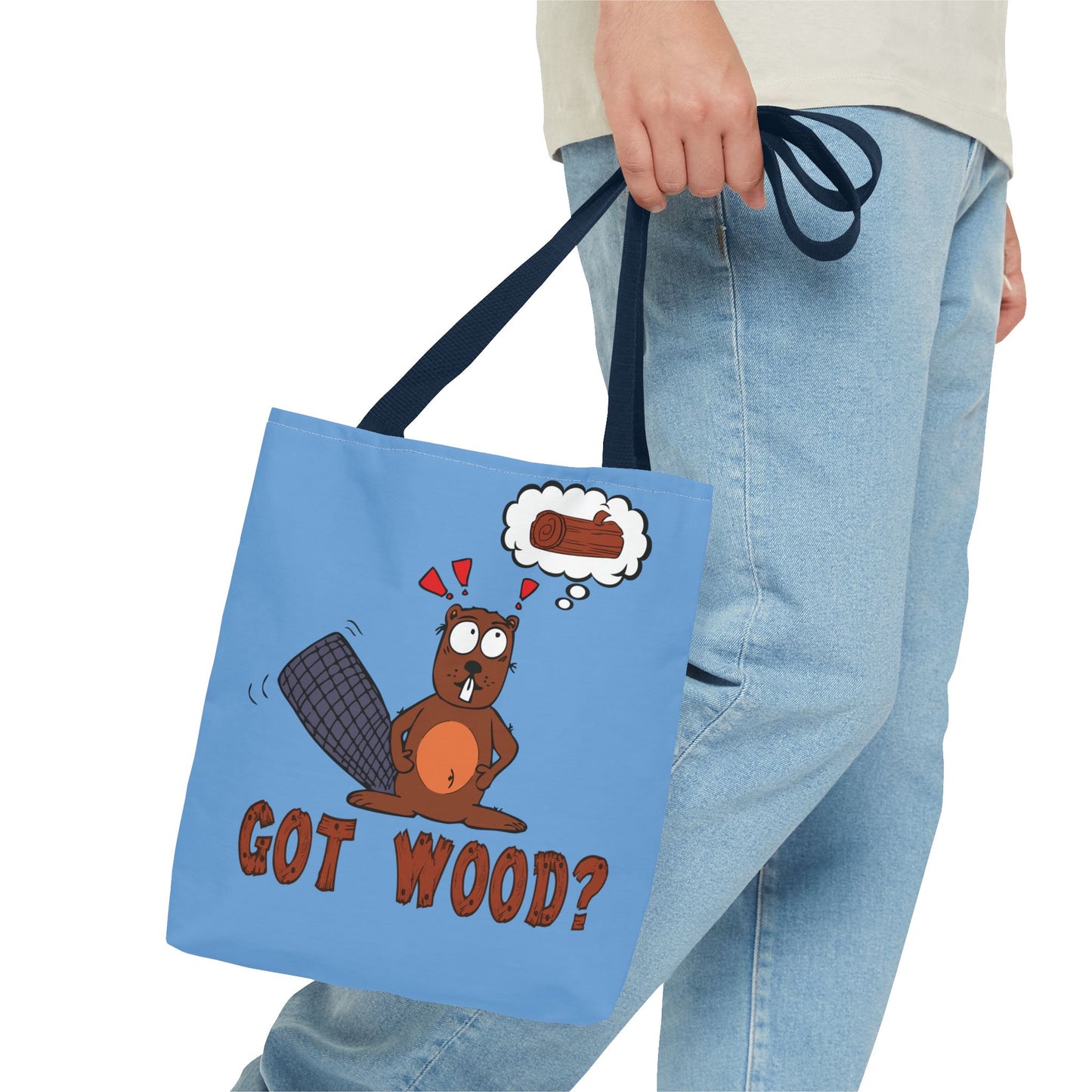 "Got Wood?" Beaver/I Love PNW Tote Bag (Our Original Art)