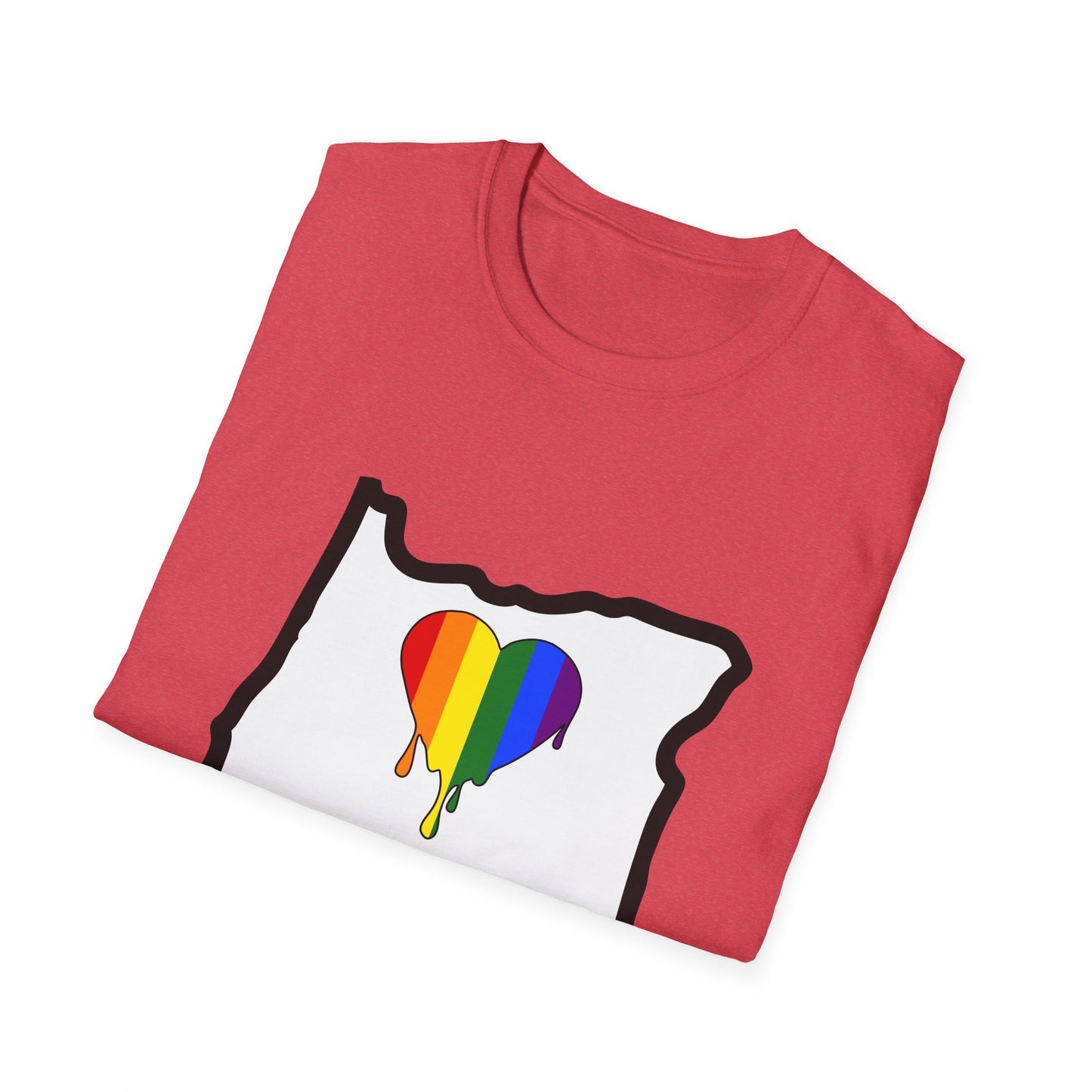 Oregon Pride Tee Shirt (Pride Flag)