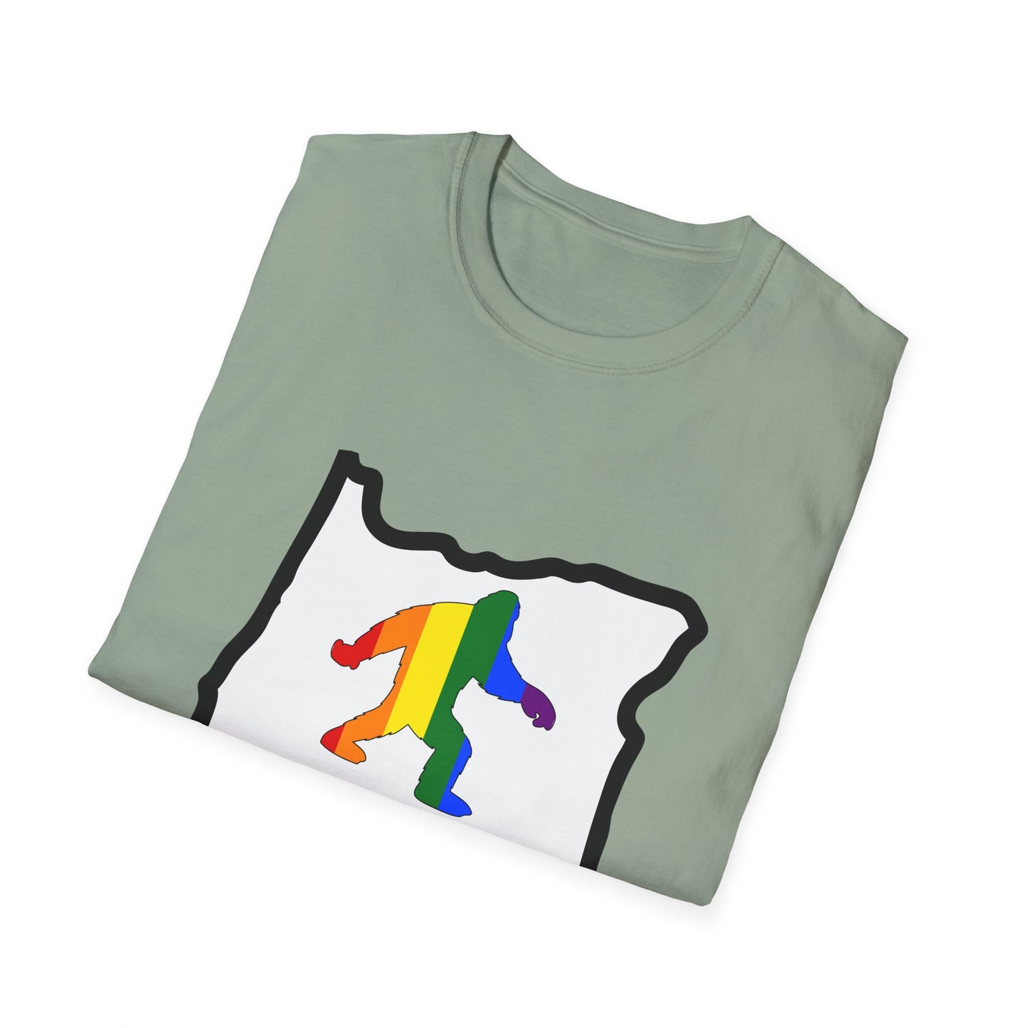 Oregon Pride Tee Shirt (Bigfoot-PNW Pride)