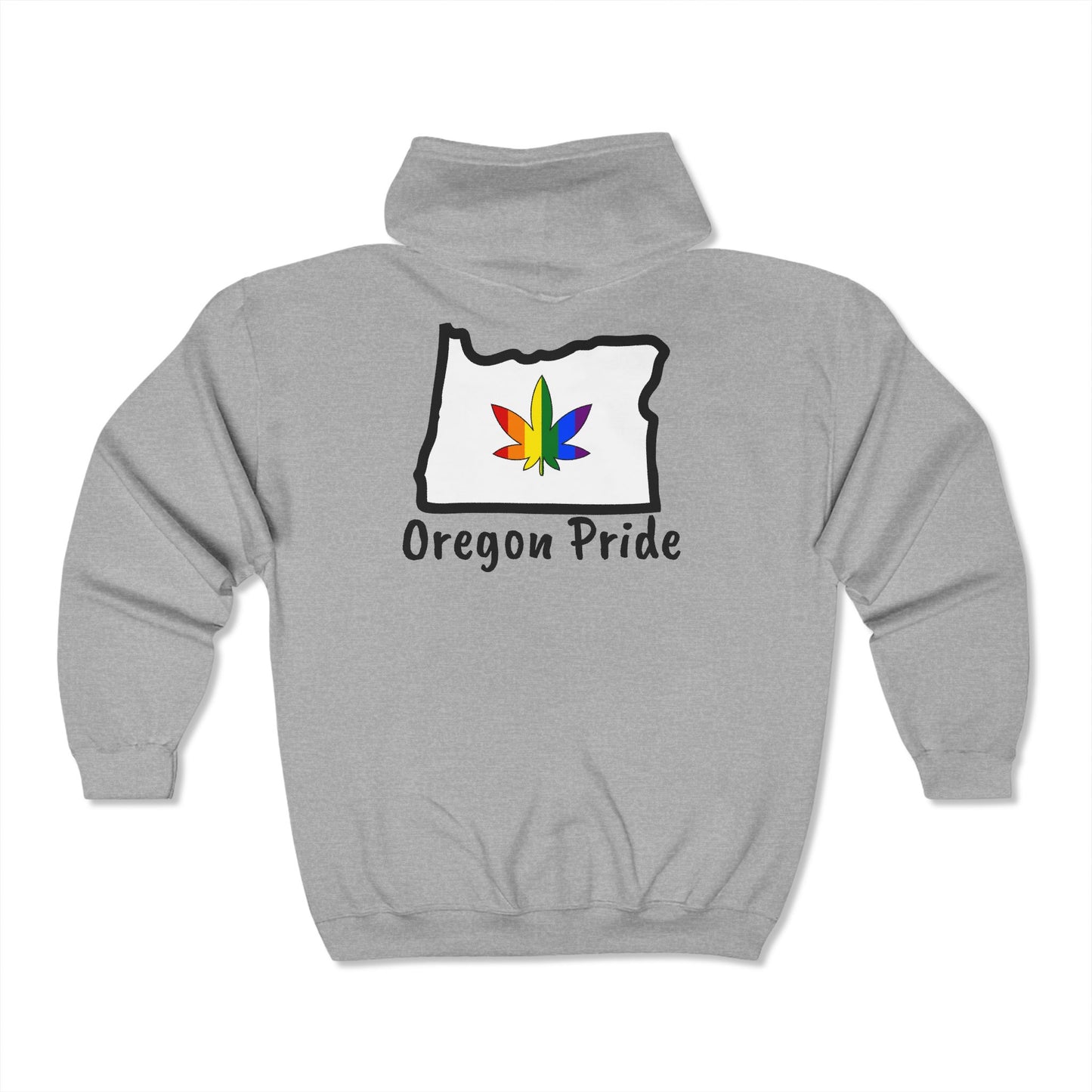 Oregon 420 Pride "Stop and smell the Flowers"-Unisex Zip Hoodie