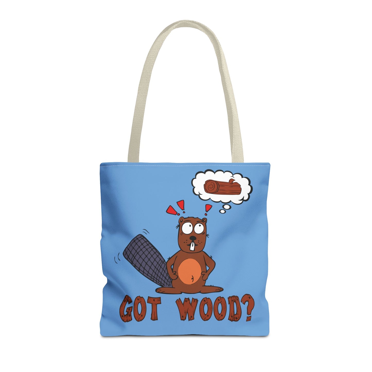 "Got Wood?" Beaver/I Love PNW Tote Bag (Our Original Art)