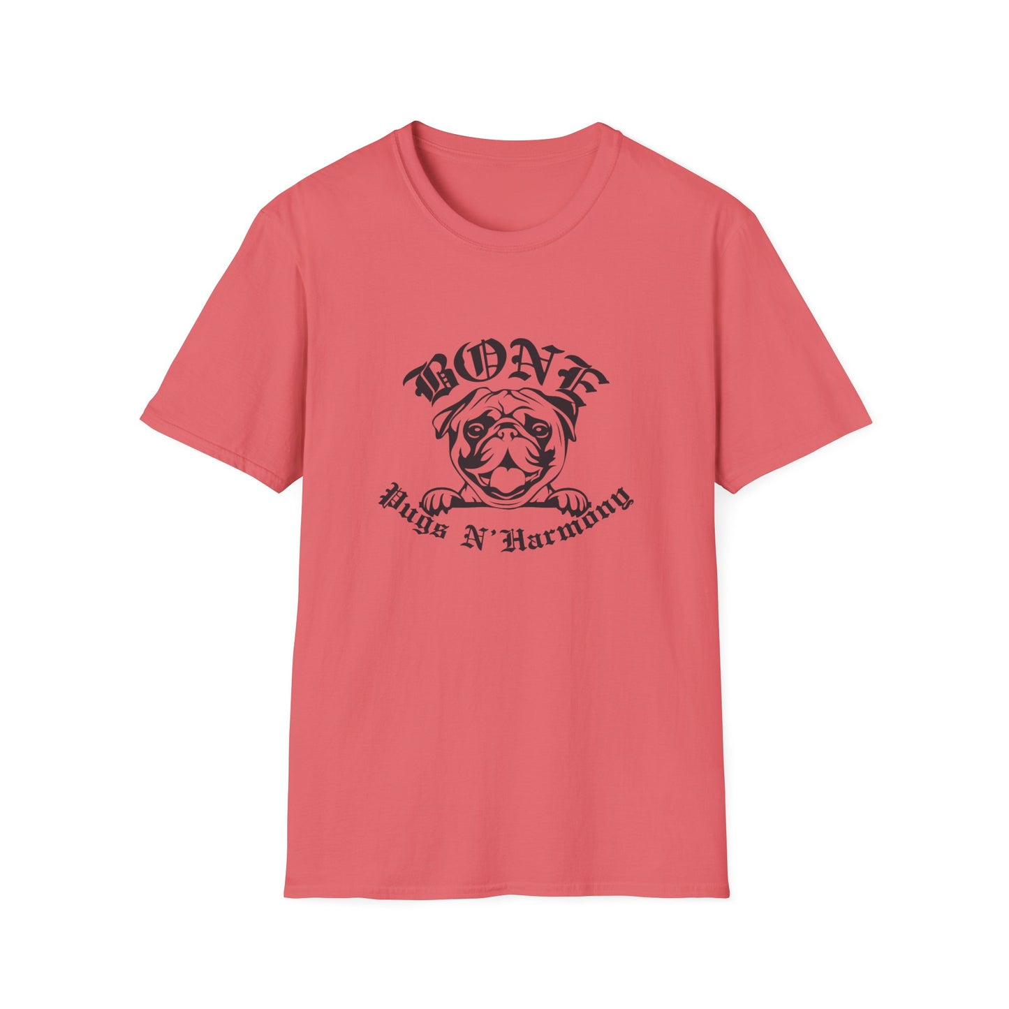 "Bone Pugs N' Harmony" Tee Shirt (Black Outline)