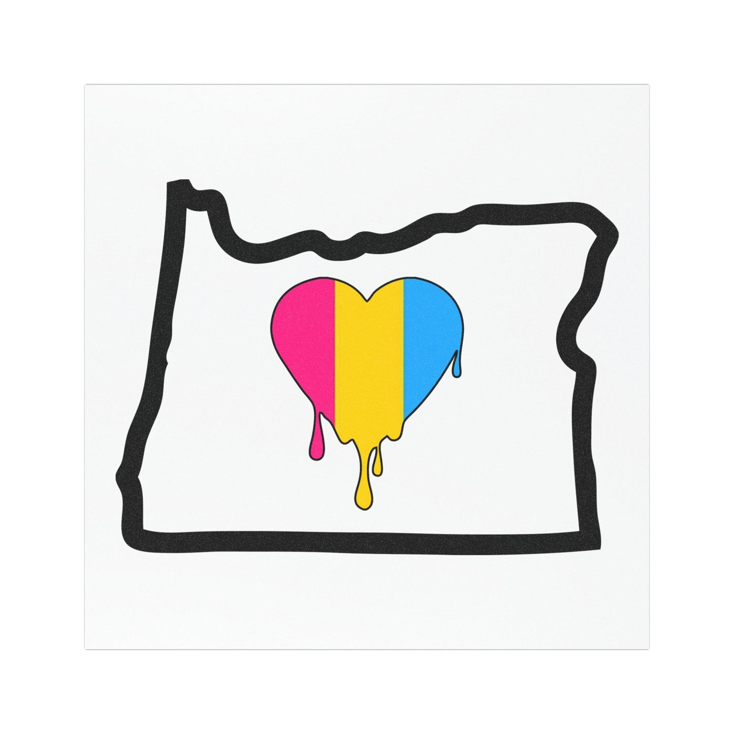 Oregon Pride Pan flag Car Magnet