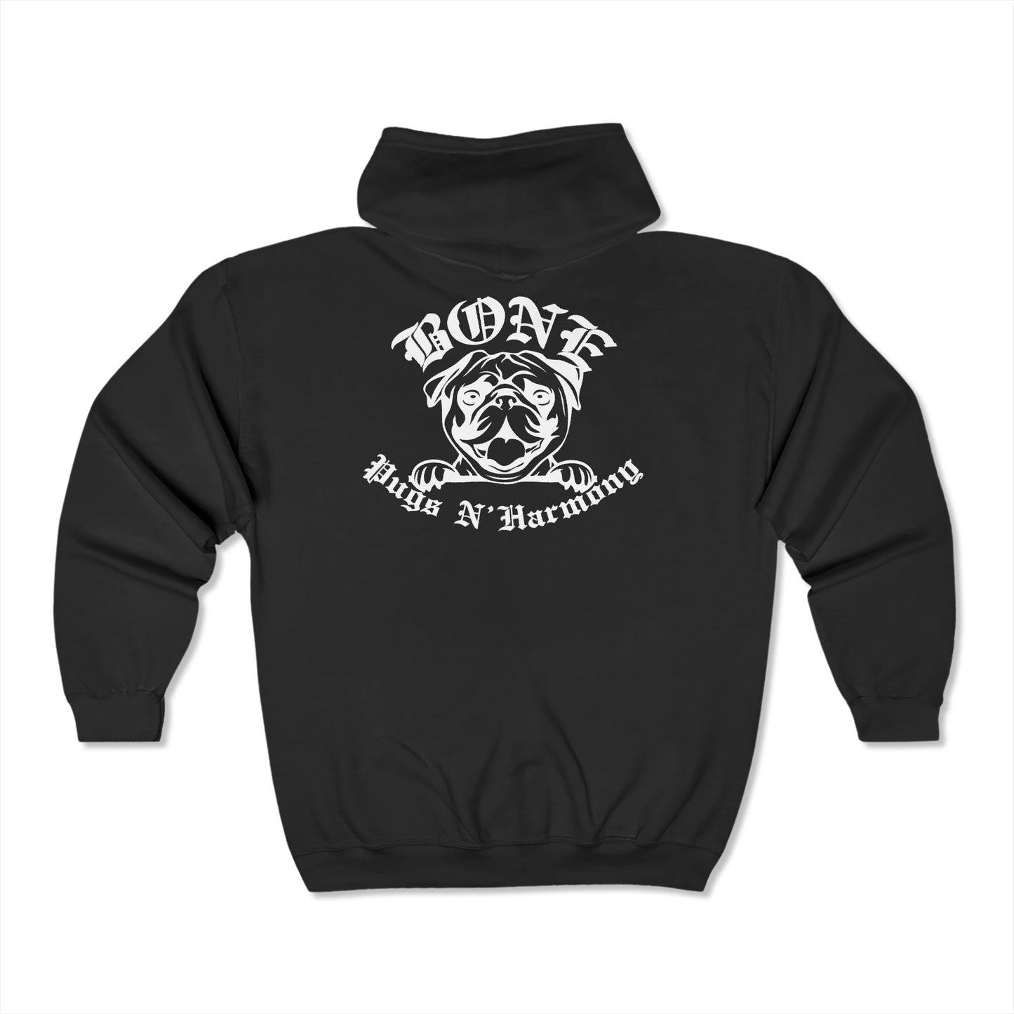 "Bone Pugs's N' Harmony- It was us" Uni-sex Zip up Hoodie