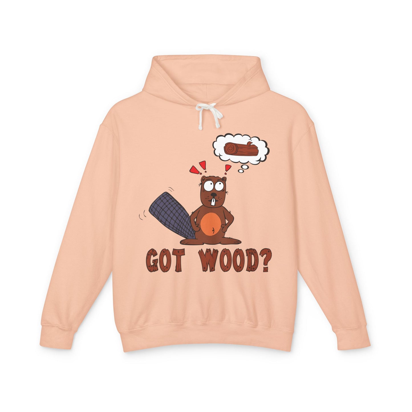 "Got Wood?" Beaver/PNW Unisex Hooded Sweatshirt (Original Art)