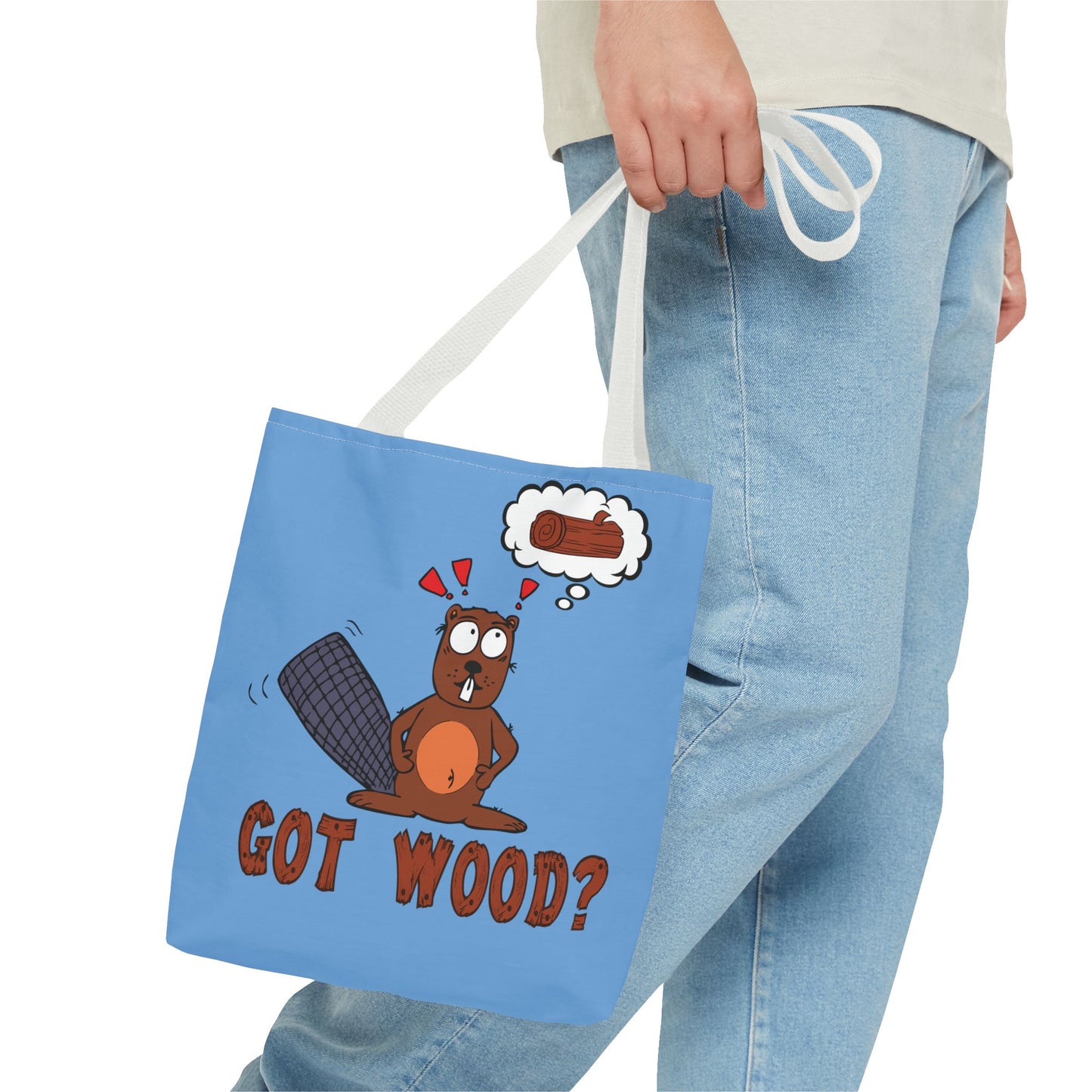 "Got Wood?" Beaver/I Love PNW Tote Bag (Our Original Art)