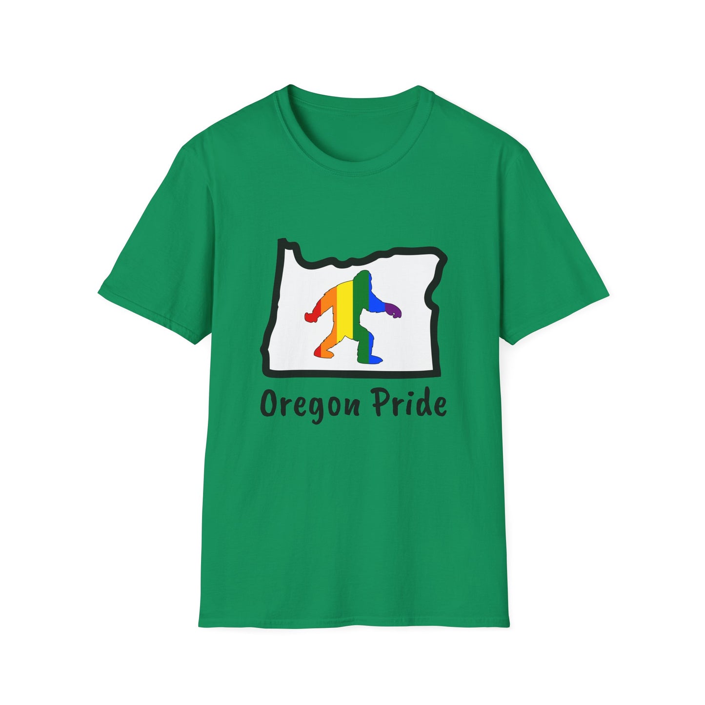 Oregon Pride Tee Shirt (Bigfoot-PNW Pride)