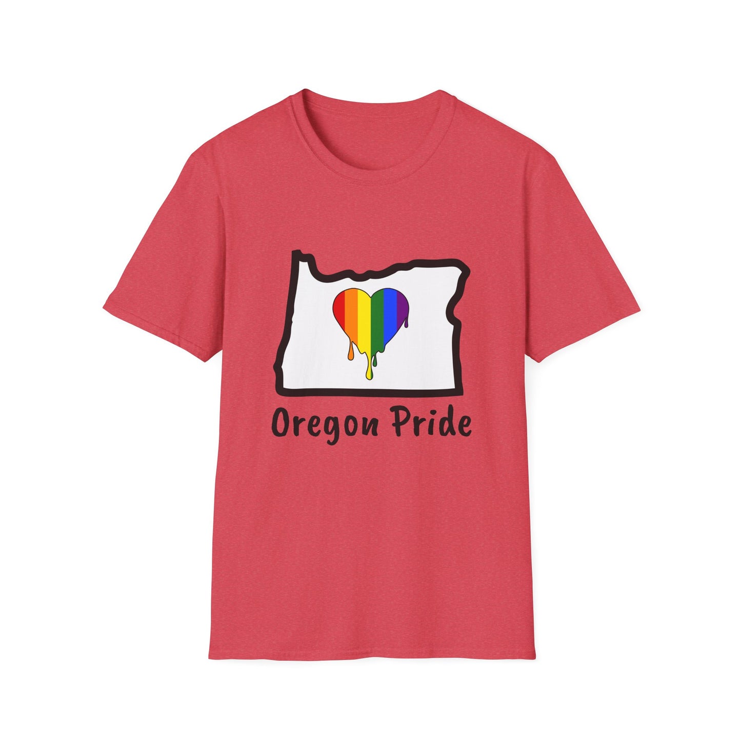 Oregon Pride Tee Shirt (Pride Flag)