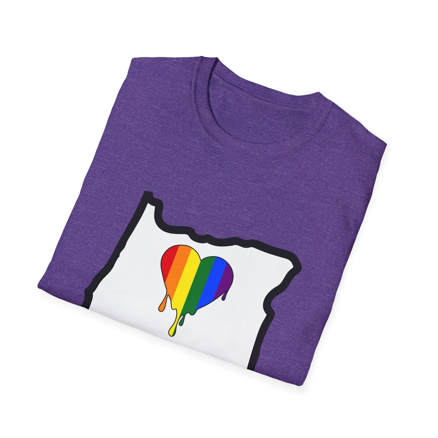 Oregon Pride Tee Shirt (Pride Flag)