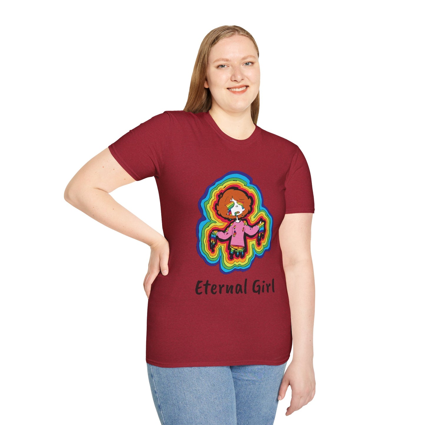 "Eternal Girl" Original Art-Unisex Softstyle T-Shirt