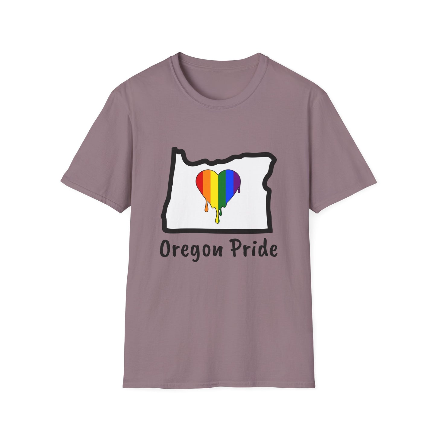 Oregon Pride Tee Shirt (Pride Flag)
