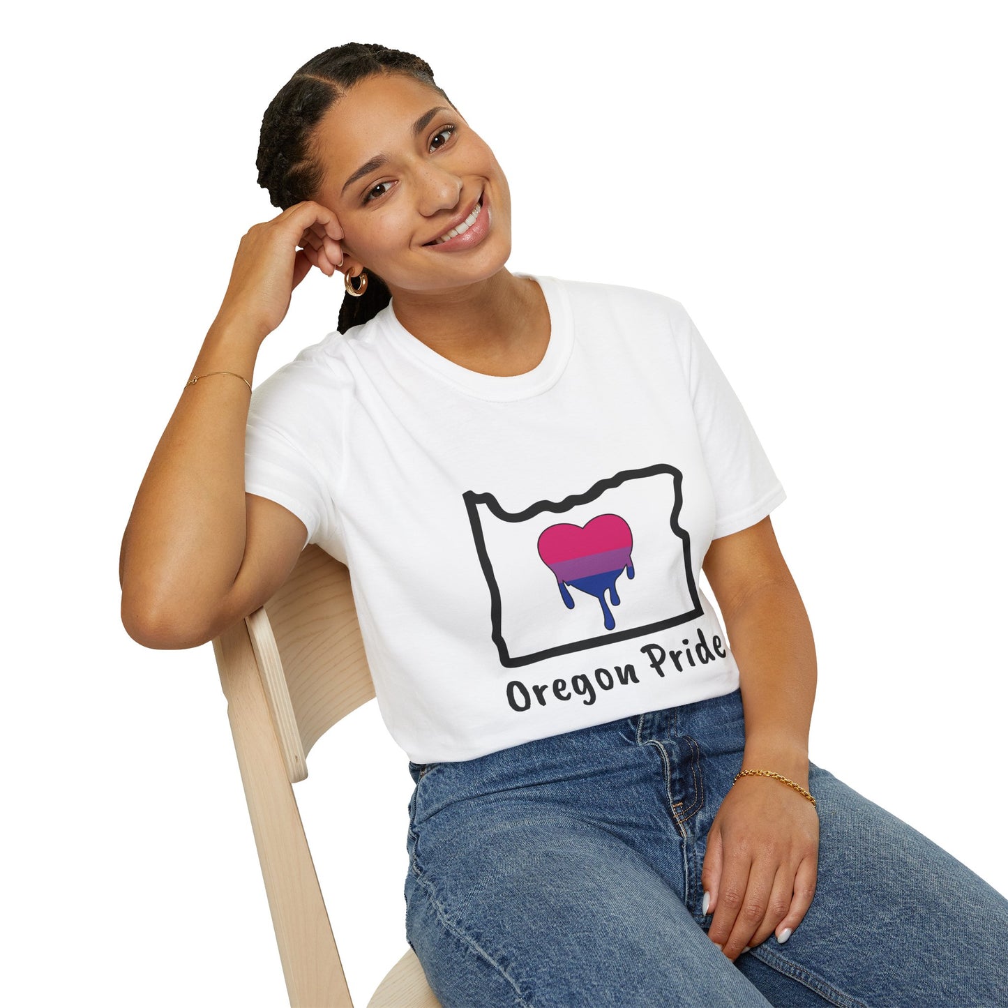 Oregon Pride Tee Shirt (Bi Pride)