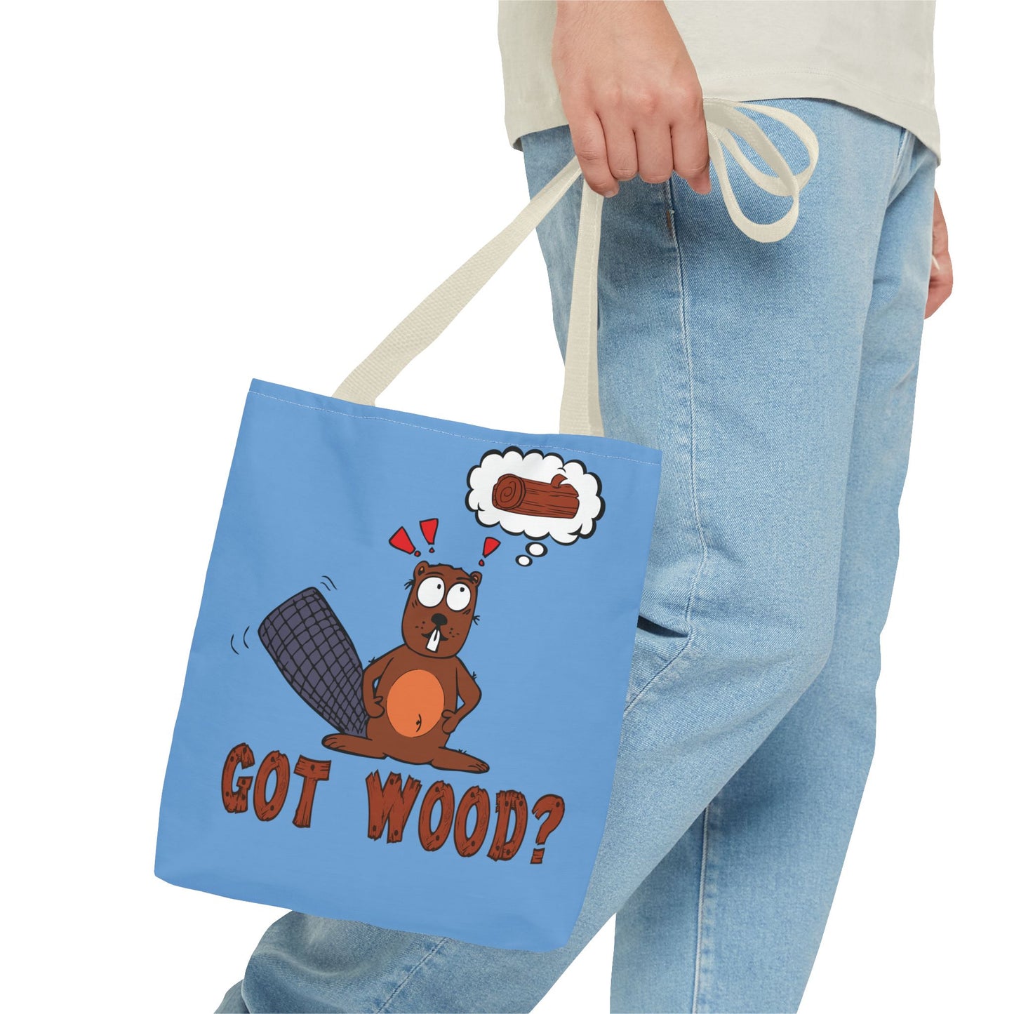 "Got Wood?" Beaver/I Love PNW Tote Bag (Our Original Art)