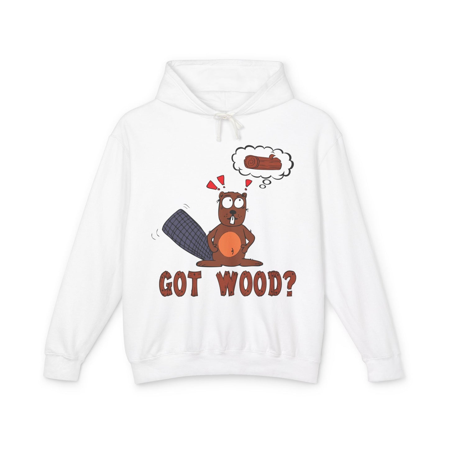 "Got Wood?" Beaver/PNW Unisex Hooded Sweatshirt (Original Art)