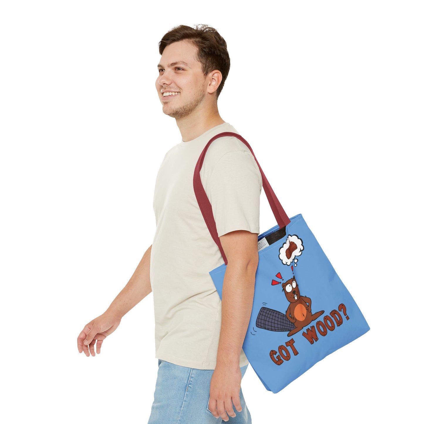 "Got Wood?" Beaver/I Love PNW Tote Bag (Our Original Art)