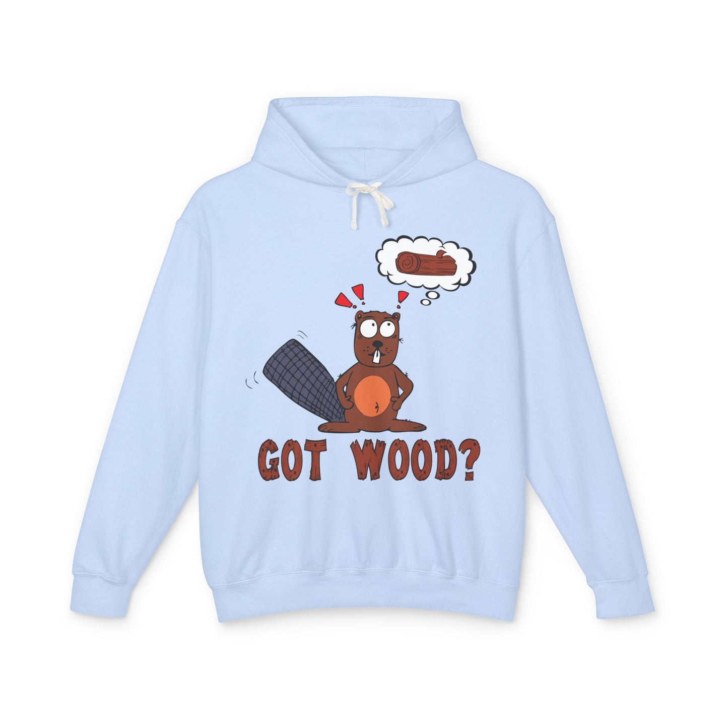 "Got Wood?" Beaver/PNW Unisex Hooded Sweatshirt (Original Art)