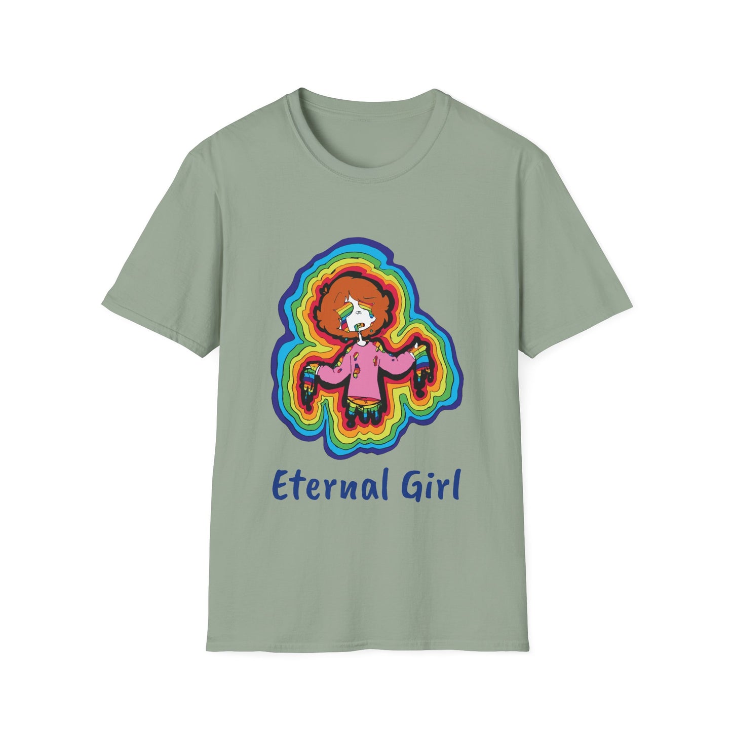 "Eternal Girl" Original Art-Unisex Softstyle T-Shirt