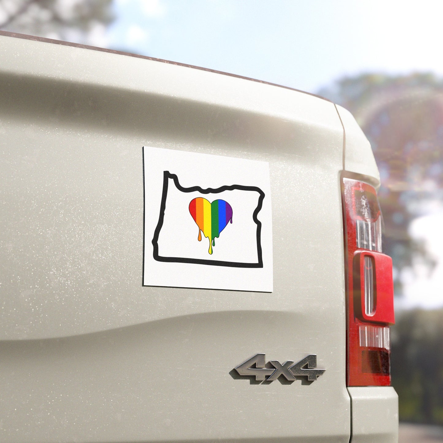 Oregon Pride Rainbow Pride Car Magnet