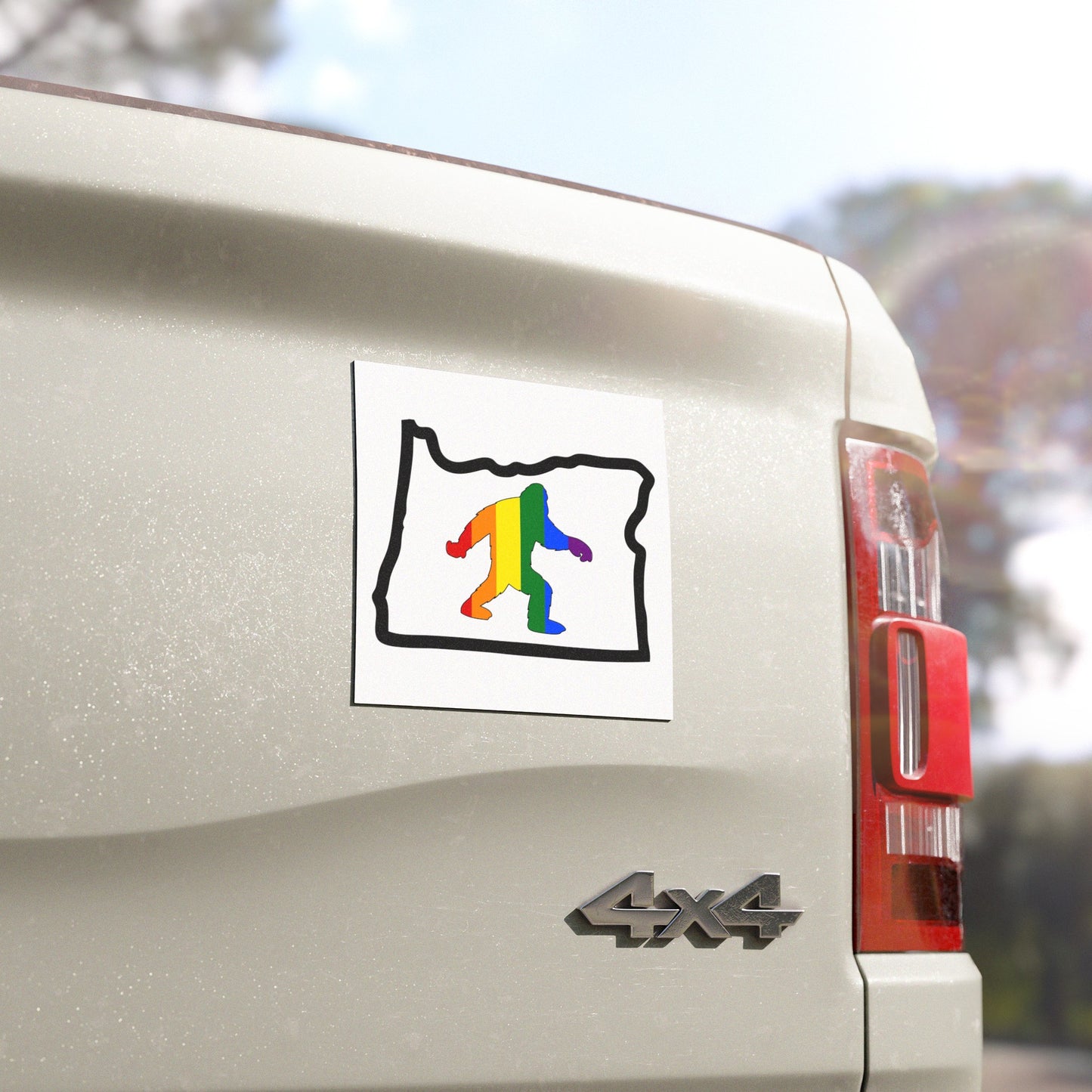 Oregon Pride Bigfoot Car Magnet