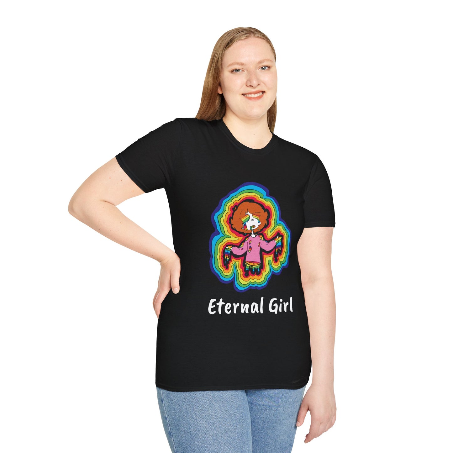 "Eternal Girl" Original Art-Unisex Softstyle T-Shirt