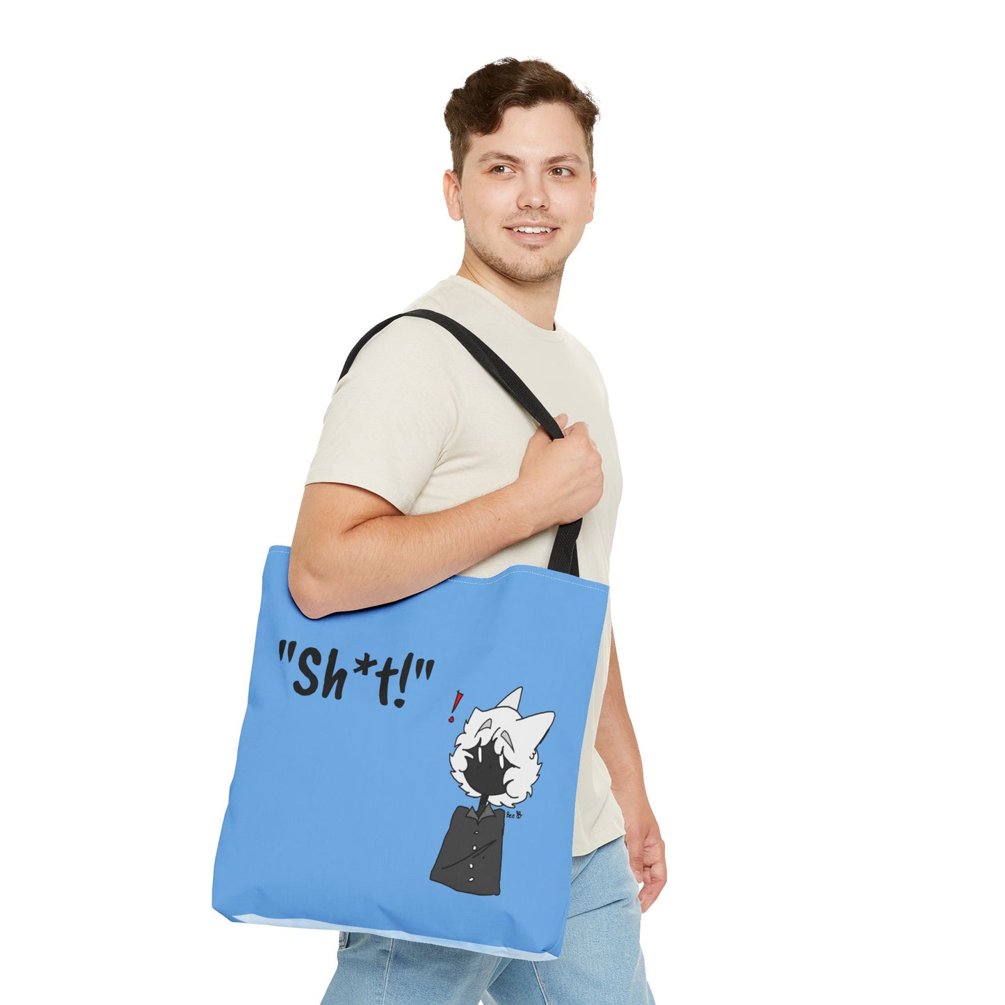 Norman, "Sh*t!"/"Falling" -Original Art-tote bag