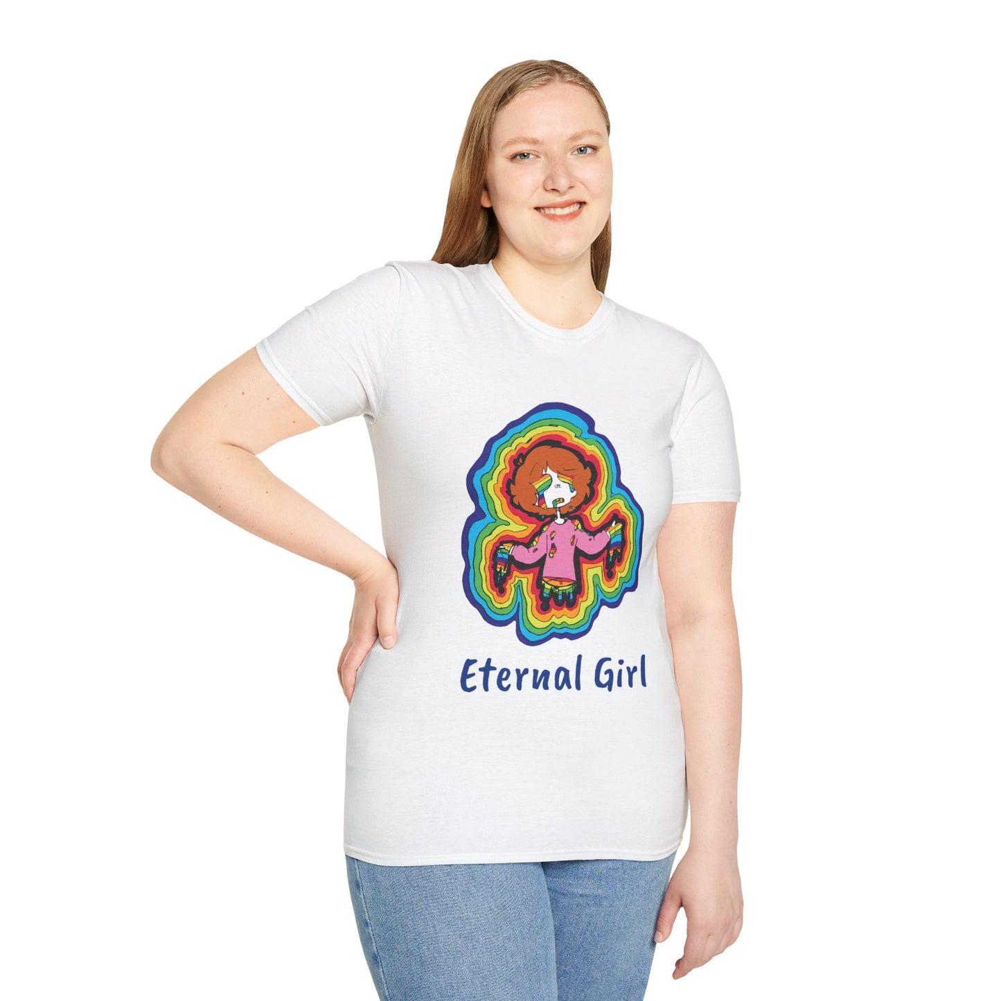 "Eternal Girl" Original Art-Unisex Softstyle T-Shirt