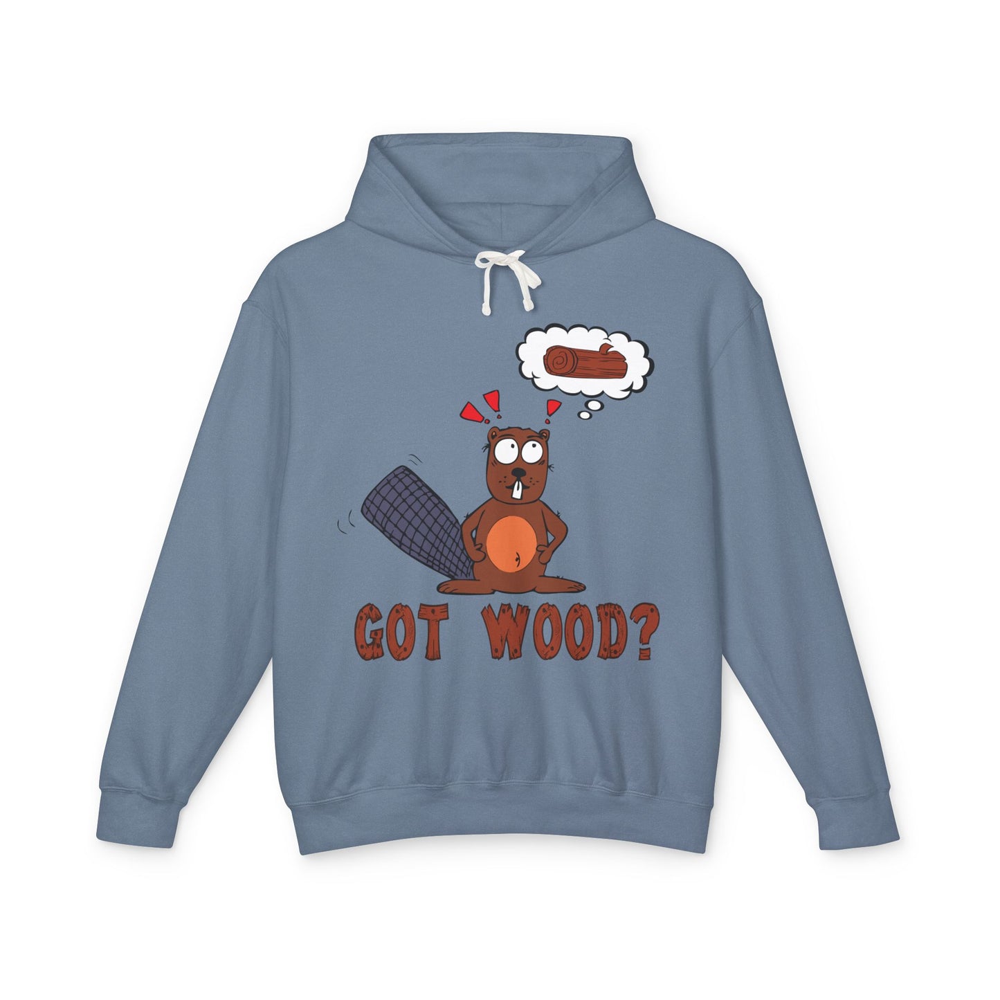 "Got Wood?" Beaver/PNW Unisex Hooded Sweatshirt (Original Art)