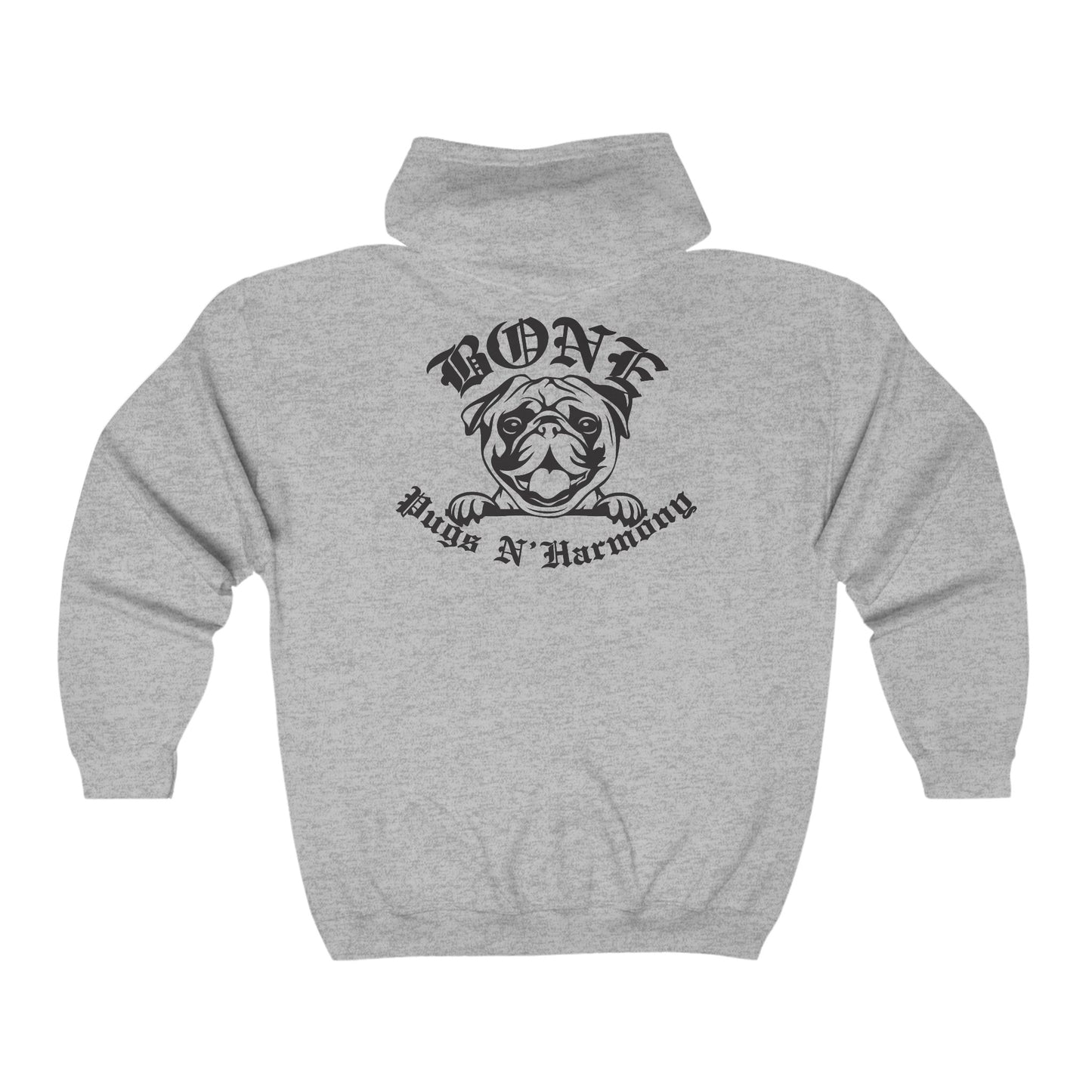 "Bone Pugs's N' Harmony- It was us" Uni-sex Zip up Hoodie