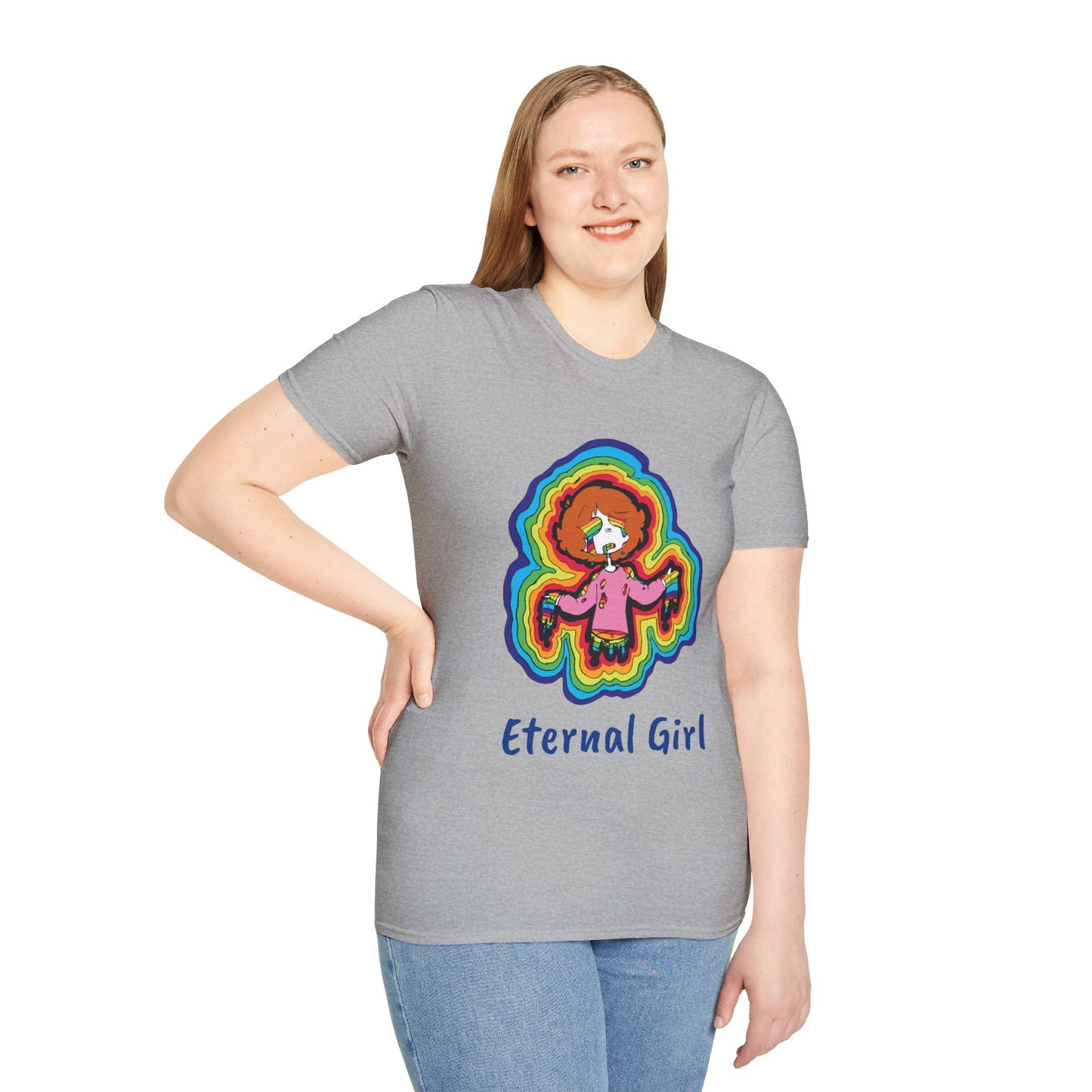 "Eternal Girl" Original Art-Unisex Softstyle T-Shirt