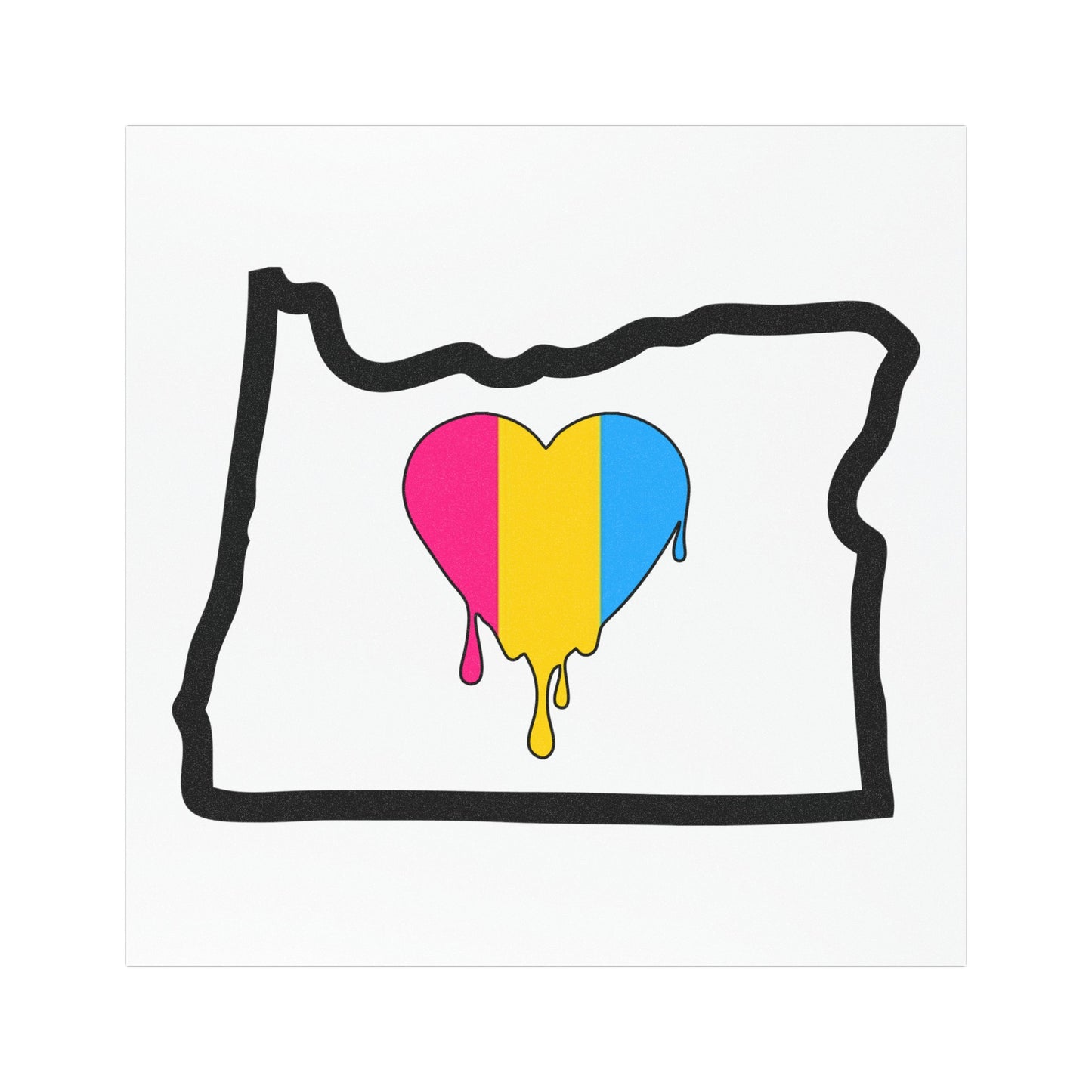 Oregon Pride Pan flag Car Magnet