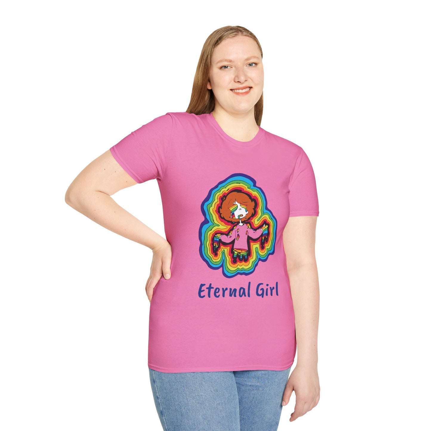 "Eternal Girl" Original Art-Unisex Softstyle T-Shirt