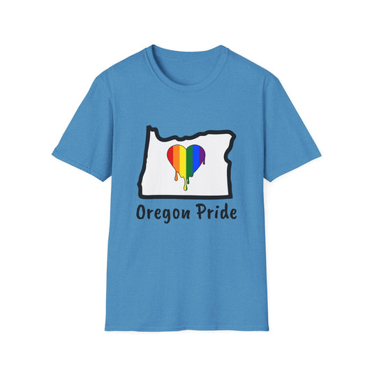 Oregon Pride Tee Shirt (Pride Flag)