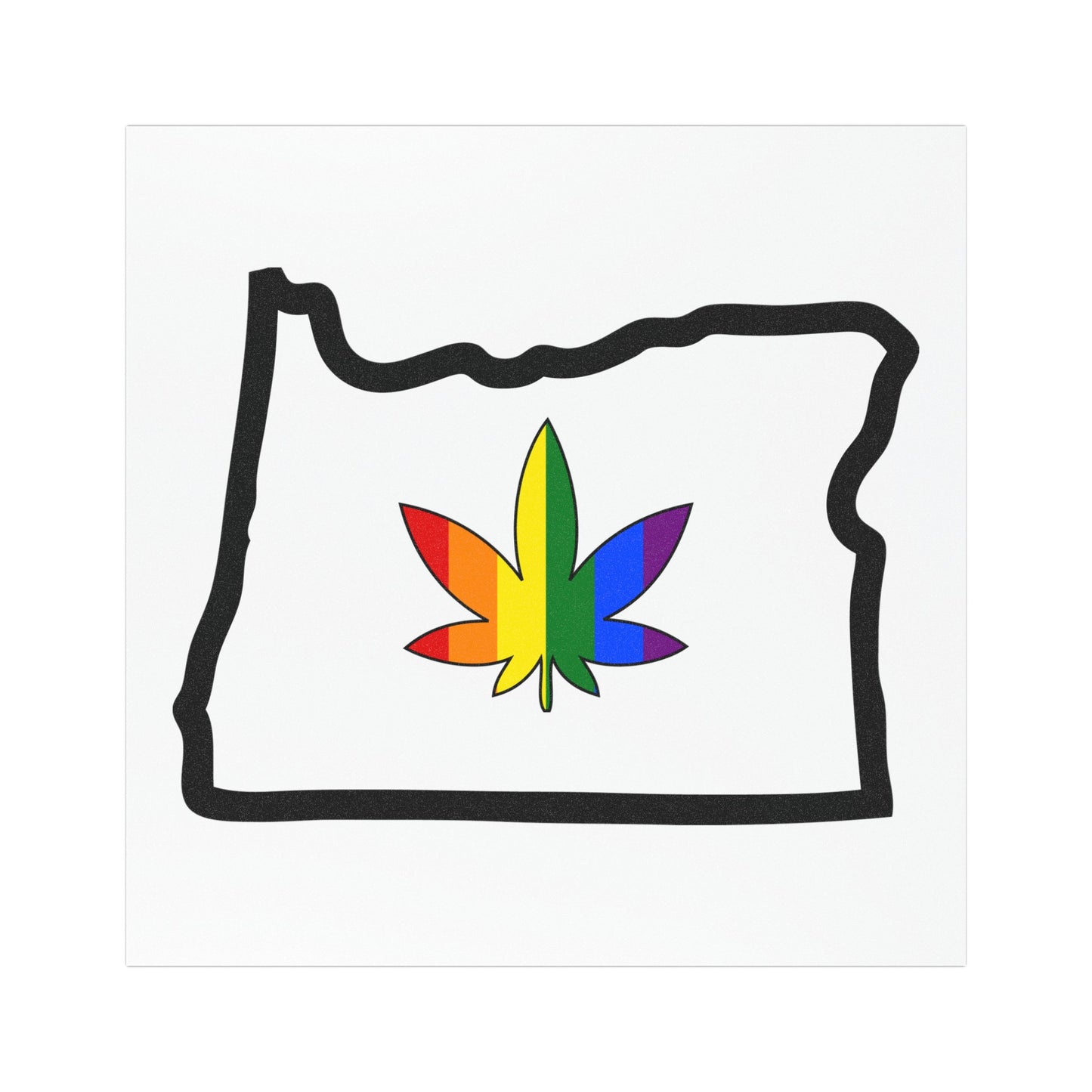 Oregon 420 Pride Car Magnet