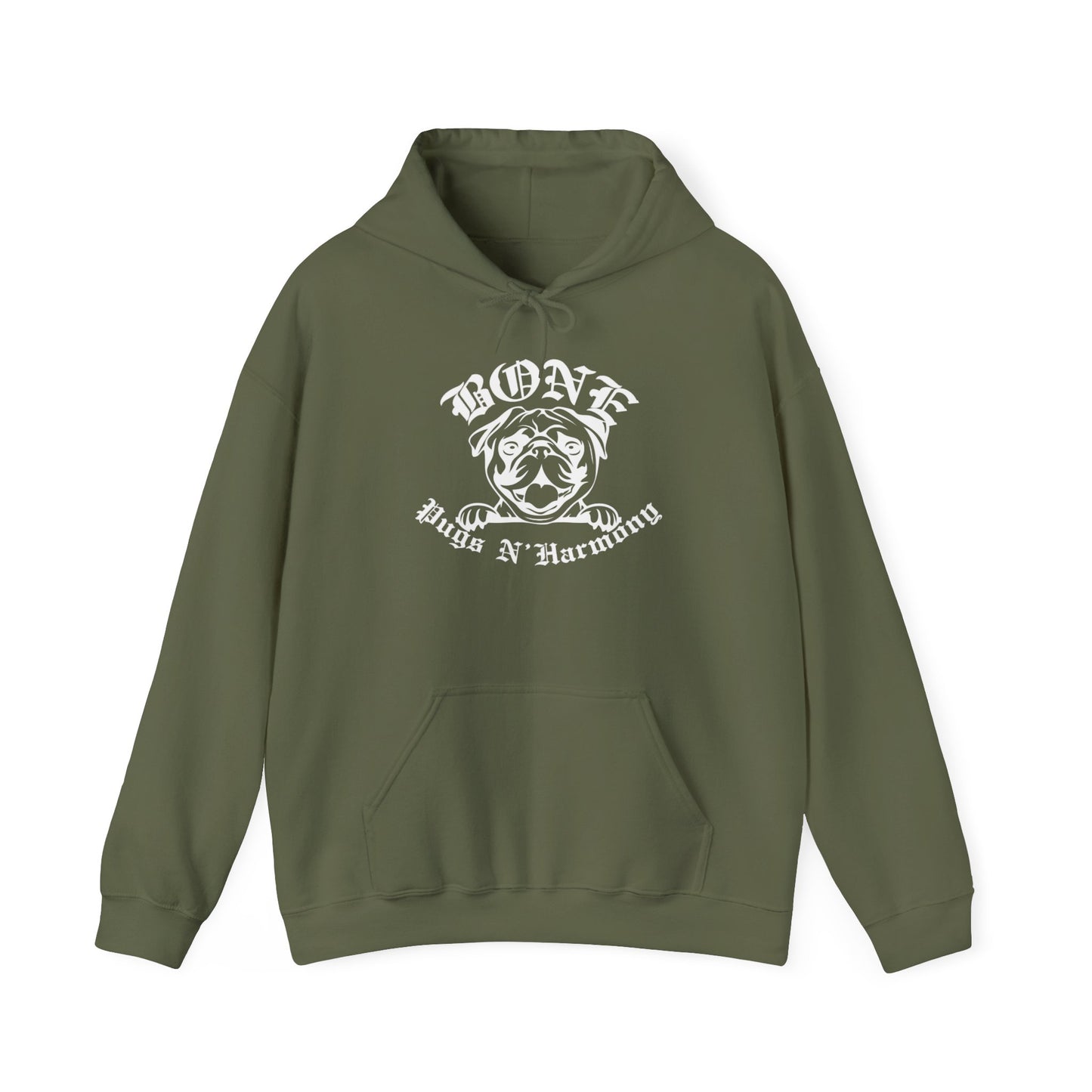 "Bone Pugs N' Harmony" Unisex Heavy Blend™ Hooded Sweatshirt