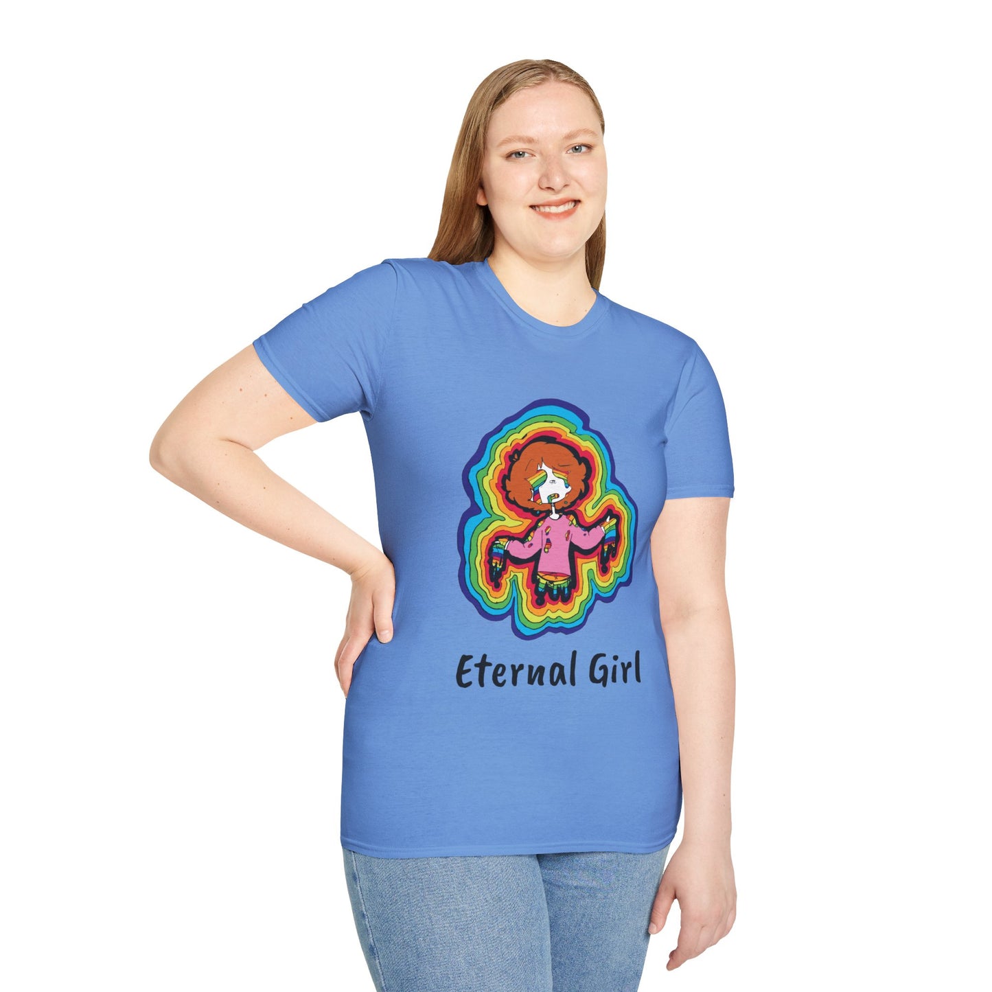 "Eternal Girl" Original Art-Unisex Softstyle T-Shirt