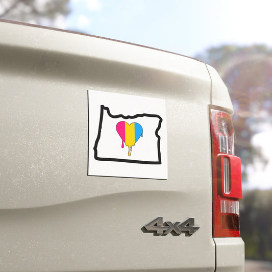 Oregon Pride Pan flag Car Magnet