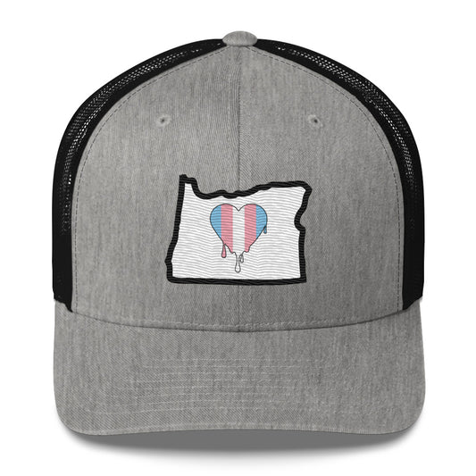 Oregon Pride Trans Flag Trucker Cap